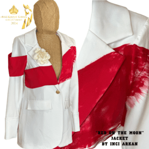 Miss Kuzey Kıbrıs 2024 40. Yıl Özel Koleksiyonu “RED ON THE MOON”Jacket by İnci Arkan